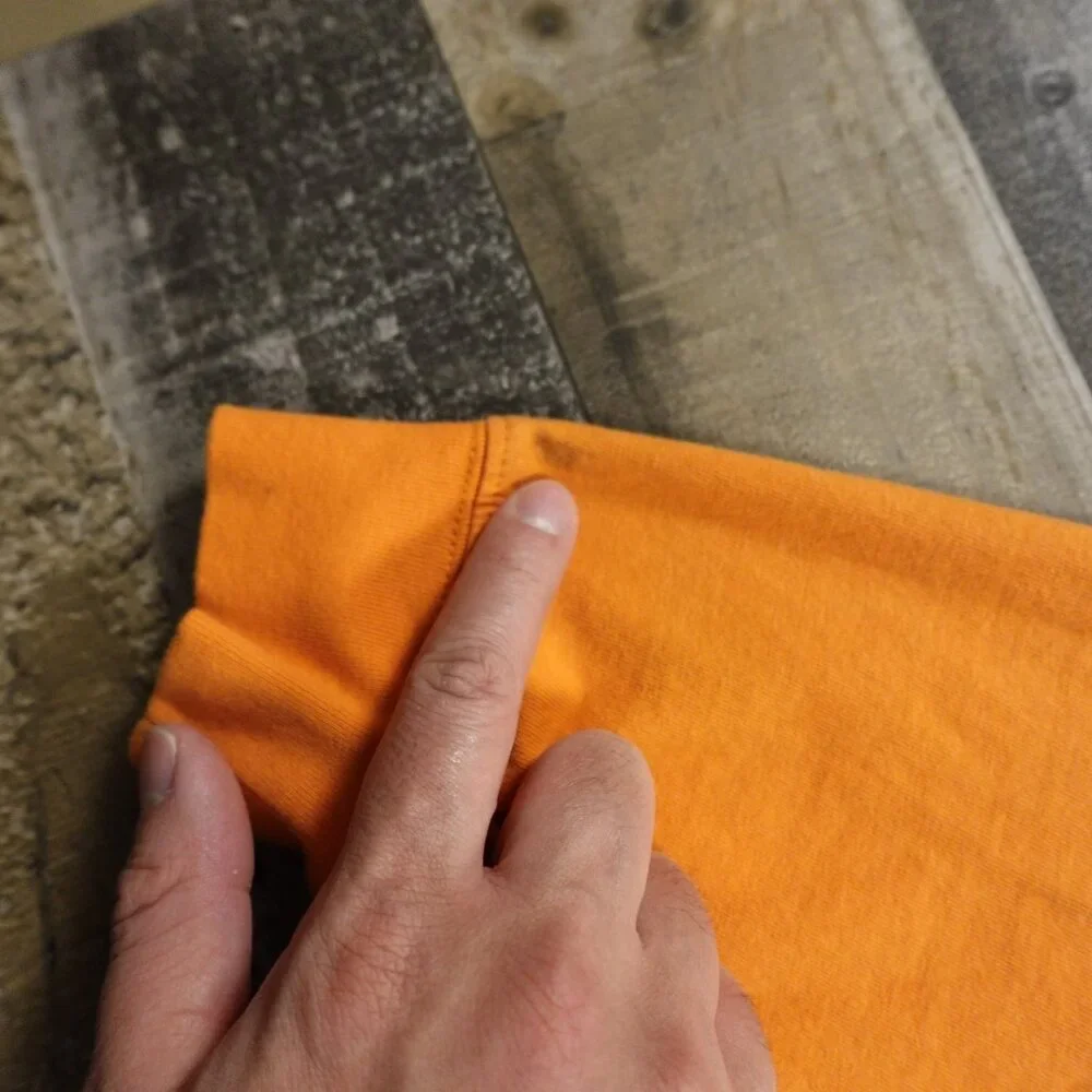 Carhartt Pocket Long Sleeve T Shirt‎ Boys Large Orange Logo Workwear